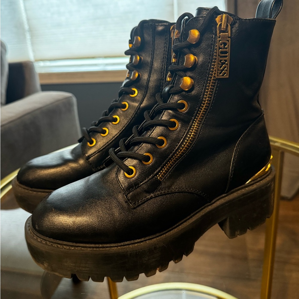 Womens Guess Lace up boots size 5